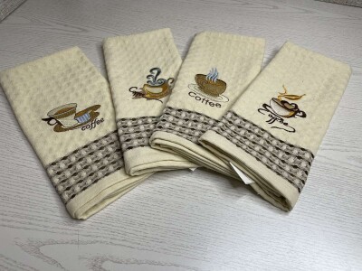 Набор кухонных полотенец 40х65 см. "Вафелька" 12шт.