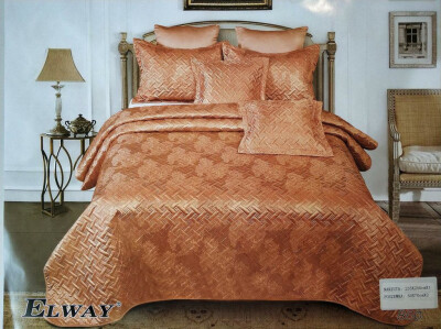 Атласне покривало + 2 наволочки 50х70 см. "Elway" №860