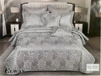 Атласне покривало + 2 наволочки 50х70 см. "Elway" №896