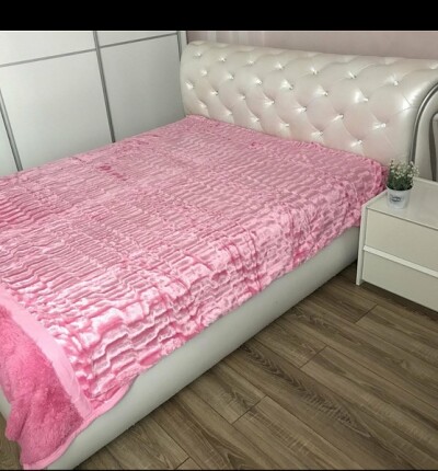 Покривало з ворсом "Норка" 220х240 см. №006