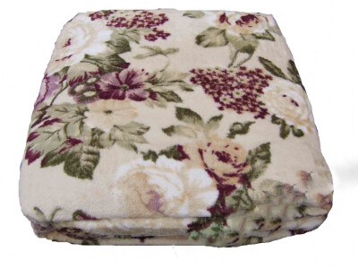 Плед из микрофибры "ELWAY" 150х210 см. "Фиалка" 