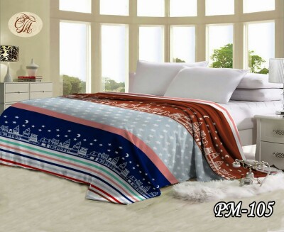 Флісовий плед "Смуга місто" 220х240 см.