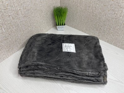 Плед із мікрофібри Colorful Home Зигзаг 200х230см. Графіт