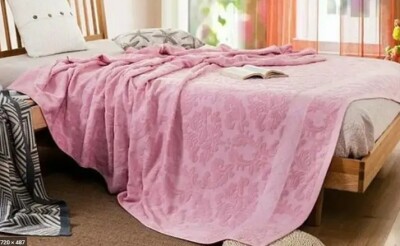 Махрове покривало 200х220 см. (Рожевий)