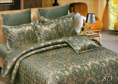 Атласне покривало + 2 наволочки 50х70 см. "Elway" №873