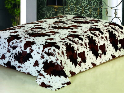 Плед з мікрофібри "ELWAY" 200х220 см. "Корова"