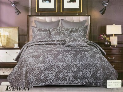 Атласне покривало + 2 наволочки 50х70 см. "Elway" №899