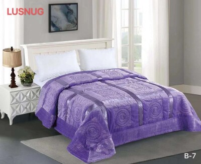 Велюрове покривало "Brilliance Lusnug" (Фіолетовий) 220х240см.