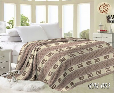 Флісовий плед "Візерунок жовтий" 160х210 см.