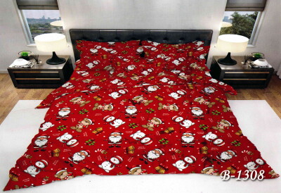 Постельное белье двуспальное "Новогоднее настроение"  В-1308