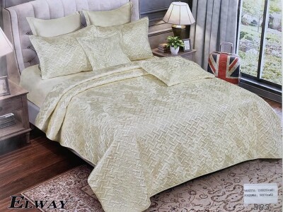 Атласне покривало + 2 наволочки 50х70 см. Elway №883