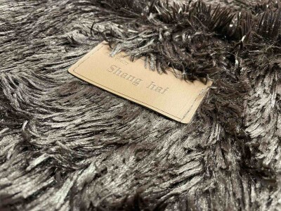 Покрывало с длинным ворсом "Shang hai" (Горький шоколад) 220х240 см.