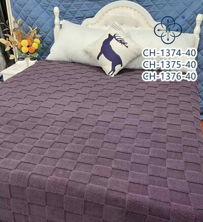 Плед-покривало з бамбукового волокна "Colorful Home" 200х220см. Фіолетовий