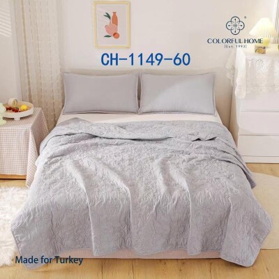 Покривало стьобане + 2 наволочки 50х70 см. "Colorful home" №1149-60