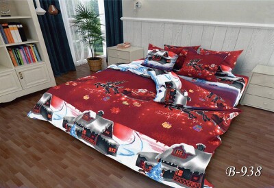 Постельное белье двуспальное "Новогодняя ночь" В-938