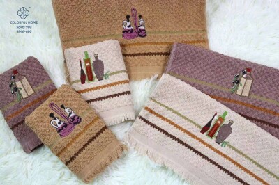 Набір кухонних рушників "Пляшка" 40х60см -12 шт.