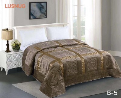 Велюрове покривало "Brilliance Lusnug" (Золото) 220х240см.