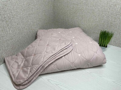 Стьобане покривало "Серце" від "Colorful Home" 210x230 см. + 2 наволочки 50х70 см. №003