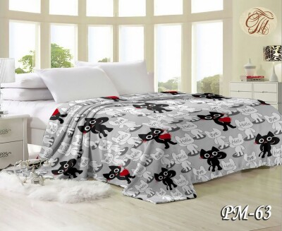 Флісовий плед "Товстий кіт" 200х220 см.