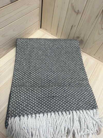 Плед бавовняний Vladi 140х200см. "Валенсія" Графіт