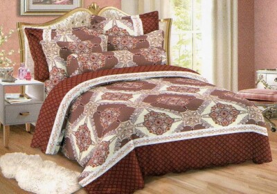 Покривало стьобане "Fashion" печворк 230х240 см. + 2 наволочки 50х70 см.  " Різнокольоровий"