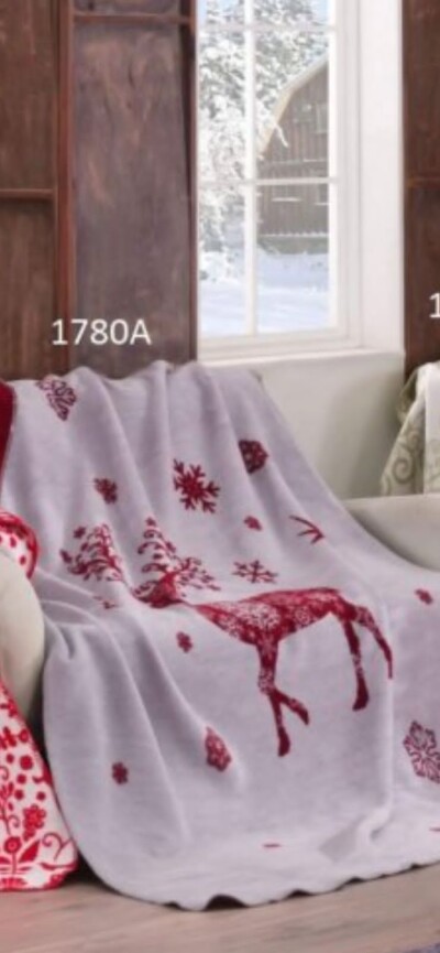 Плед бавовняний Sarar Battaniye "Новий рік 4" 