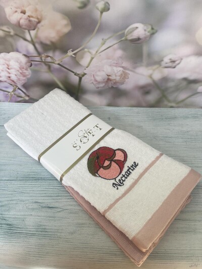 Набір кухонних рушників 2 шт махра "SOFT" 40х60 см. №10