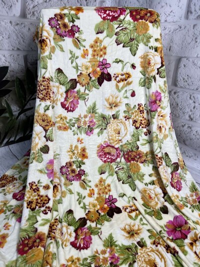 Плед з мікрофібри "Erwin" 200х220 см. "Букет"